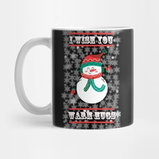 christmas snowman wish you warm hugs Mug